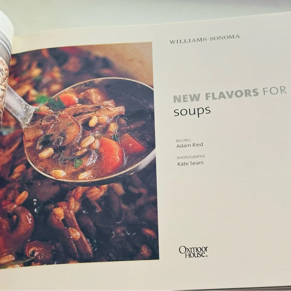 Williams Sonoma New Flavors for Soups Cookbook Hardcover